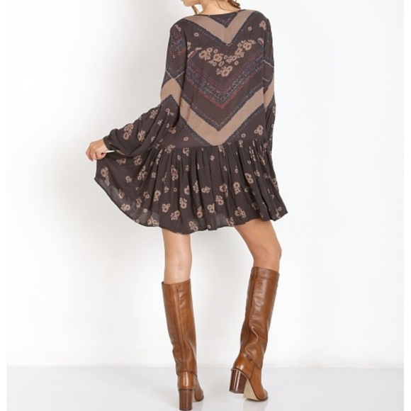 Free People "From Your Heart" Mini Dress in Midnight - Picture 5 of 7